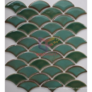 Fan Shape Style Glaze Mosaic (CST244)